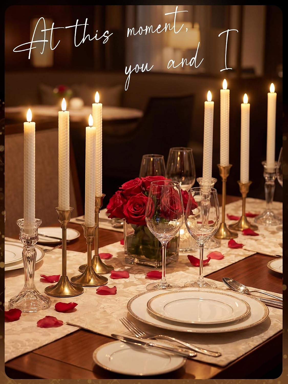 Treela 24 Pcs Flameless Taper Candles Battery Operated Bulk Fake Candles Light LED Candle Sticks Flickering Tapered for Easter Wedding Anniversary Decoration(Basic,11 Inch,Ivory)