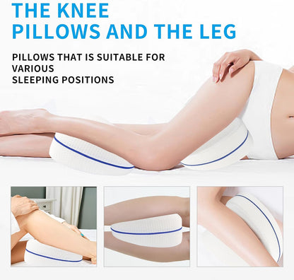 Vertdens Leg Pillow, Knee Pillow for Side Sleepers, Leg Pillows for Sleeping, Knee Cushion for Sleeping,Suitable for Relieving Leg, Back, Knee Pain