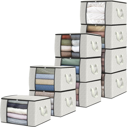 Fab totes Storage Bags for Clothes Blanket Storage Bins with Lids