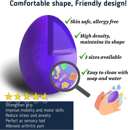 The Friendly Swede Stress Balls for Adults, Different Resistance Levels