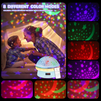 MINGKIDS Toys for 3-8 Year Old Girls Boys,Star Night Light Projector with Hard Projection Cover, Timer&Rotation,2-9 Year Olds Kids Chritsmas Birthday Gifts