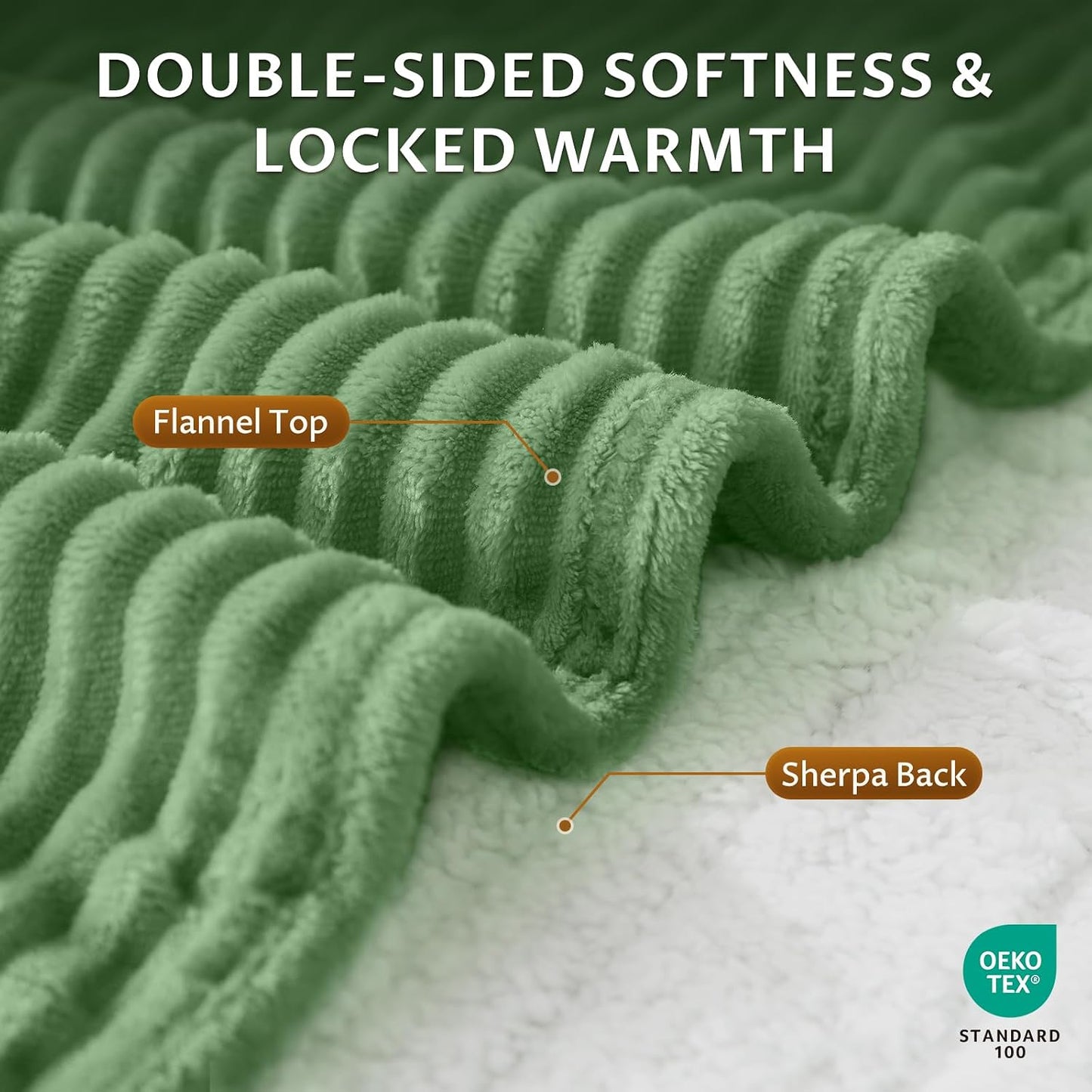 Reaks Electric Heated Throw Blanket, Silky Soft Flannel & Sherpa Heating Blanket Throw with 5 Heat Levels & 3 Hours Auto Off, Warm Gifts for Women Mom Grandma, ETL Certified (50x60 inches, White)