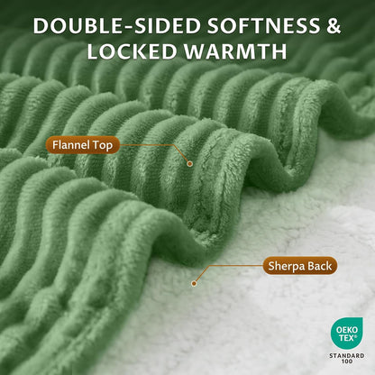 Reaks Electric Heated Throw Blanket, Silky Soft Flannel & Sherpa Heating Blanket Throw with 5 Heat Levels & 3 Hours Auto Off, Warm Gifts for Women Mom Grandma, ETL Certified (50x60 inches, White)