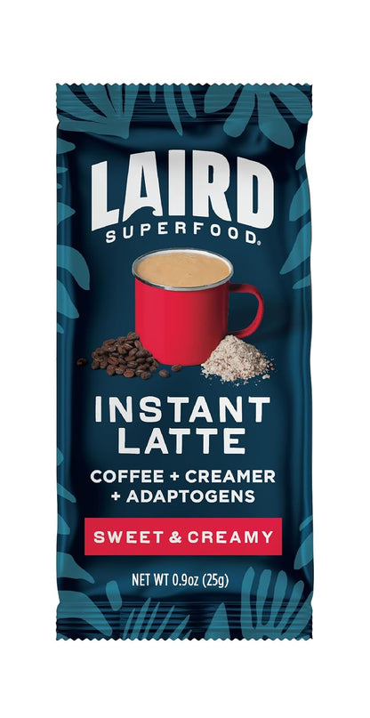 Laird Superfood Chai Instant Latte with Adaptogens - Instant Chai Tea Powder with Superfood Coconut Creamer - Gluten Free, Non-GMO, Vegan, 8 oz. Bag, Pack of 1