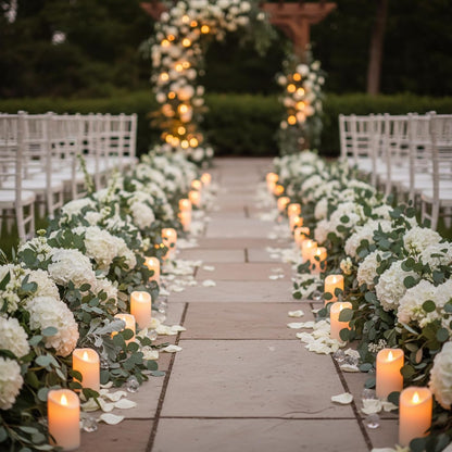 Flameless Candles 4" 5" 6" Set of 3 Outdoor Indoor Ivory Pillars Battery Operated Flickering Candles with Cozy Climbing Flame Effect, 8-Key Remote Timer, Plastic LED Candles for Wedding Decor