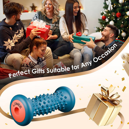 LOMEE Foot Roller Massager for Plantar Fasciitis, Foot Arch and Heel Pain Relief, Deep Tissue Muscle Massage, Feet Ergonomic & Rounded Top Design
