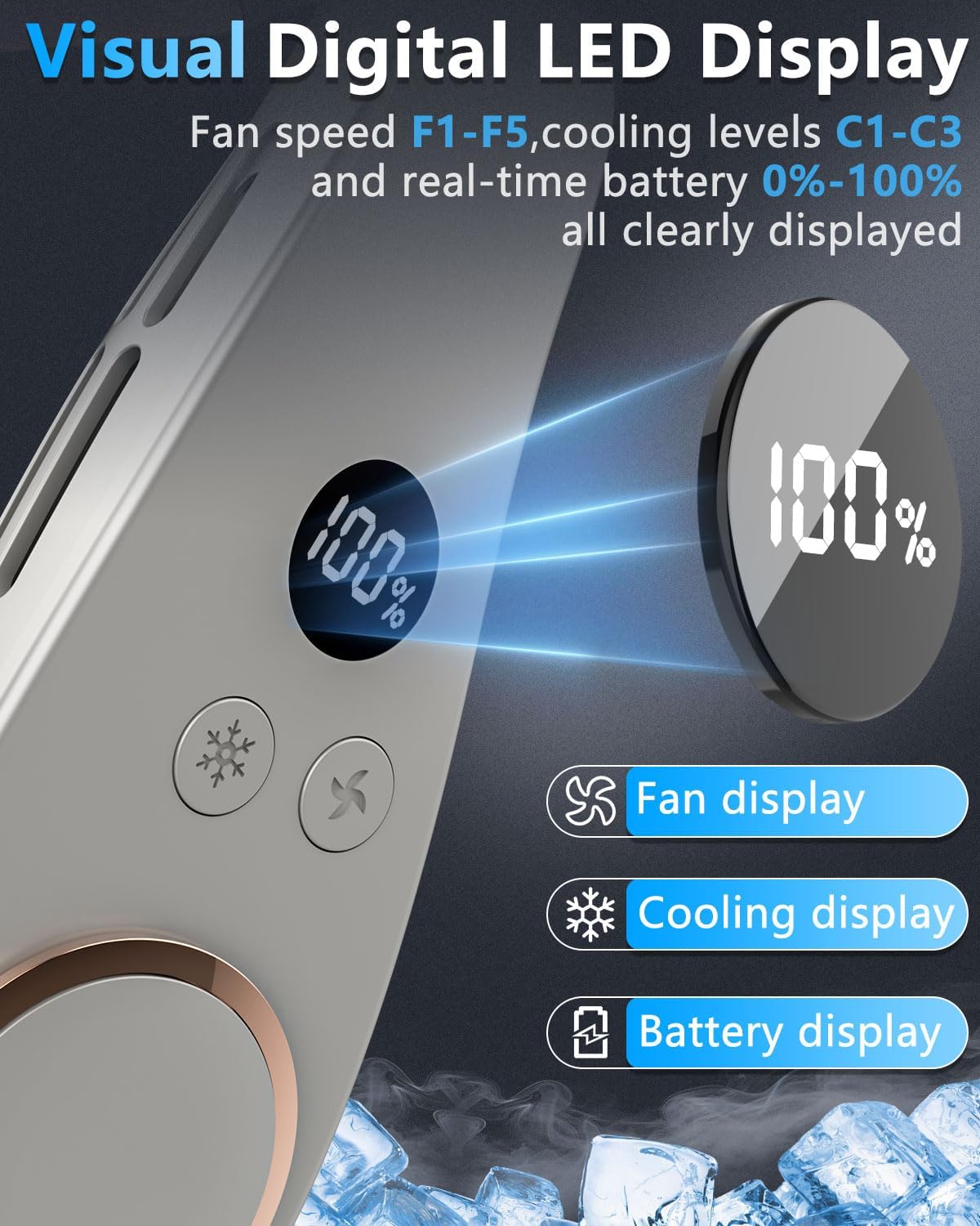 Portable Fan Clip on Pants-Personal Little Light Weight Waist Fan Coolclip Belt Hip Pocket Hard Hat,Wireless Wear Charging Battery Powered Quiet Undershirt Waist Band Coolclip Fans Adult Kid White