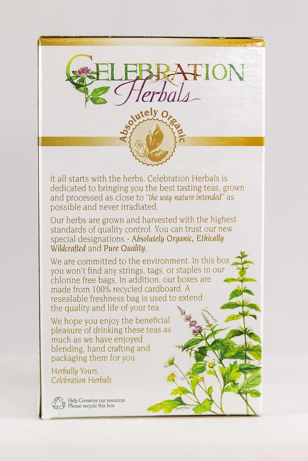 Celebration Herbals Teabags Herbal Tea Bilberry Leaf Organic, 24 Bags