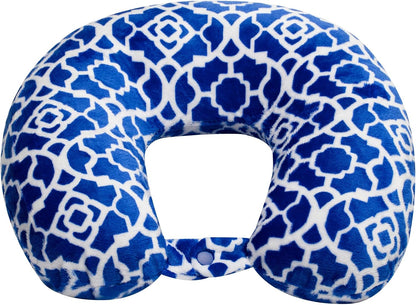 Wolf Essentials Adult Fleece Travel Neck Pillow for Airplane, Charcoal
