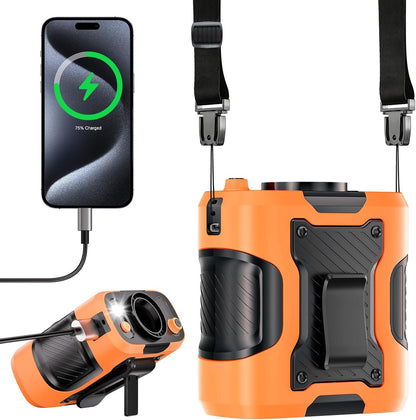 Portable Waist Fan Personal 14500mah 100 Speeds Clip On Shirt Fan Belt