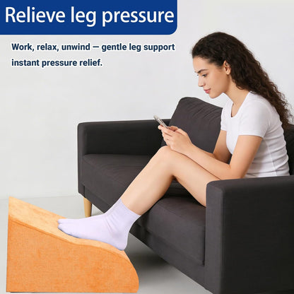 Foot Rest for Under Desk at Work, Ergonomic Under Desk Footrest with Washable Cover for Office, Home & Gaming Leg Elevation Pillow Black