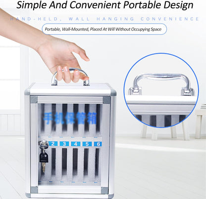 Wall Mounted Mobile Phone Locker Secure 48 Slots for Phones Ideal Storage Solution for Restaurants Schools & Offices Nized Charging Station for Devices,12 Slots
