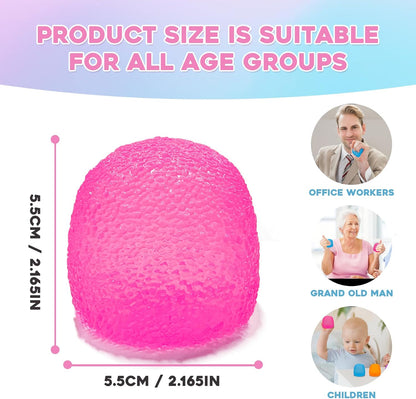 Stress Balls-Gumdrop Squishy Stress for Kids and Adults, Super Solid Squeeze Ball, Sensory for Stress Relief, Birthday, Easter Basket Stuffers and Party Favors (Blue)