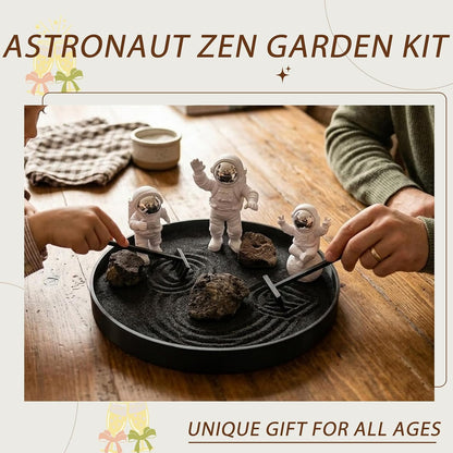 Astronaut Zen Garden Kit, Desktop Zen Garden for Stress Relief