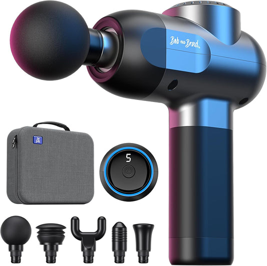 BOB AND BRAD C2 Pro Massage Gun with Heat and Cold Therapy, FSA Eligible & HSA Approved, PT-Developed Deep Tissue Back Massager for Athletes, Men & Women — Birthday & Holiday Gifts