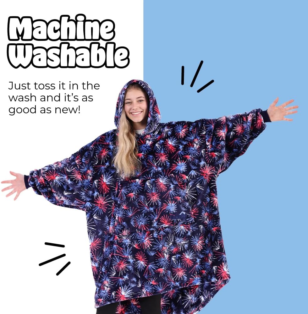 THE COMFY Dream | From Shark Tank | Patented | No Sherpa | Light Wearable Blanket Hoodie | Gift for Women & Men | One Size