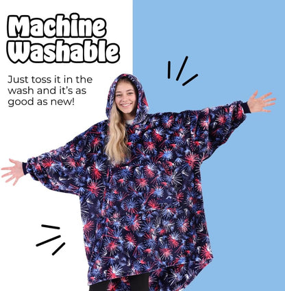 THE COMFY Dream | From Shark Tank | Patented | No Sherpa | Light Wearable Blanket Hoodie | Gift for Women & Men | One Size