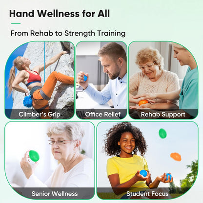FitBeast Stress Balls for Adults, Hand Exercise Balls 6 Pack, Stress Relief & Grip Strength Trainer, Squishy Balls & Squeeze Balls for Arthritis, Carpal Tunnel, Hand Therapy with 3 Resistance Levels