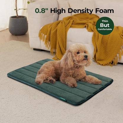 BALANCE Dog Crate Pad, Dog Foam Crate Mat Kennel Pad, Washable Water-Resistant Pet Bed Flat Dogs Cage Mat for Large Dogs