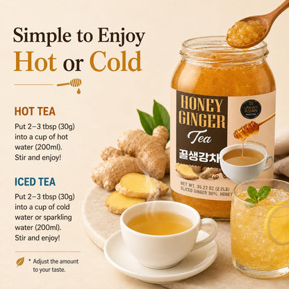 Unha's Korean Honey Ginger Tea, Sliced Ginger, 35.27 oz