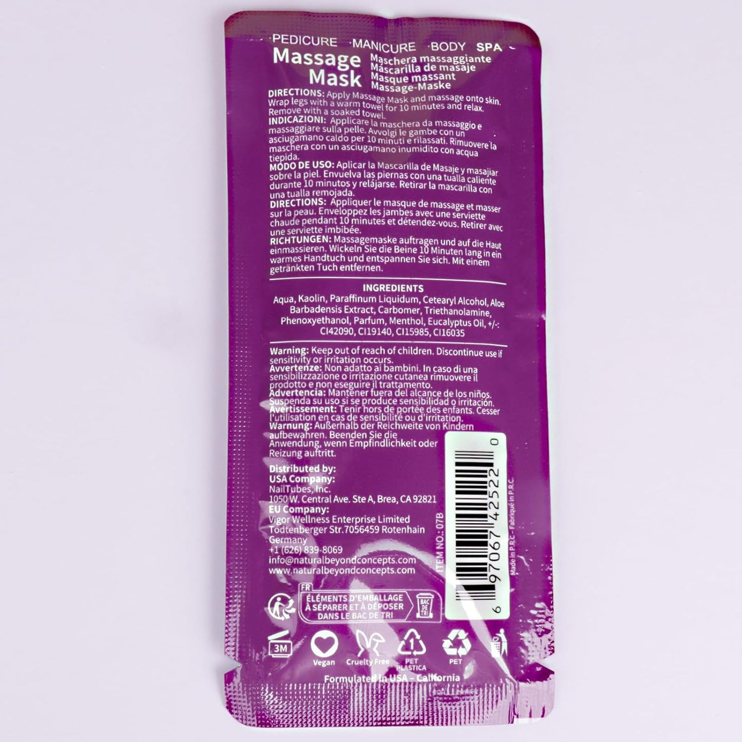 Pedicure Kit Foot Soak Set: Bubble Salt, Sugar Scrub, Massage Mask, Massage Lotion in a Box, 4 Step Foot Spa Kit for Dry Feet, Softens Calluses, Tired Feet（3 Set Lavender) - Colors A