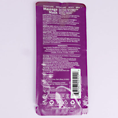 Pedicure Kit Foot Soak Set: Bubble Salt, Sugar Scrub, Massage Mask, Massage Lotion in a Box, 4 Step Foot Spa Kit for Dry Feet, Softens Calluses, Tired Feet（3 Set Lavender) - Colors A