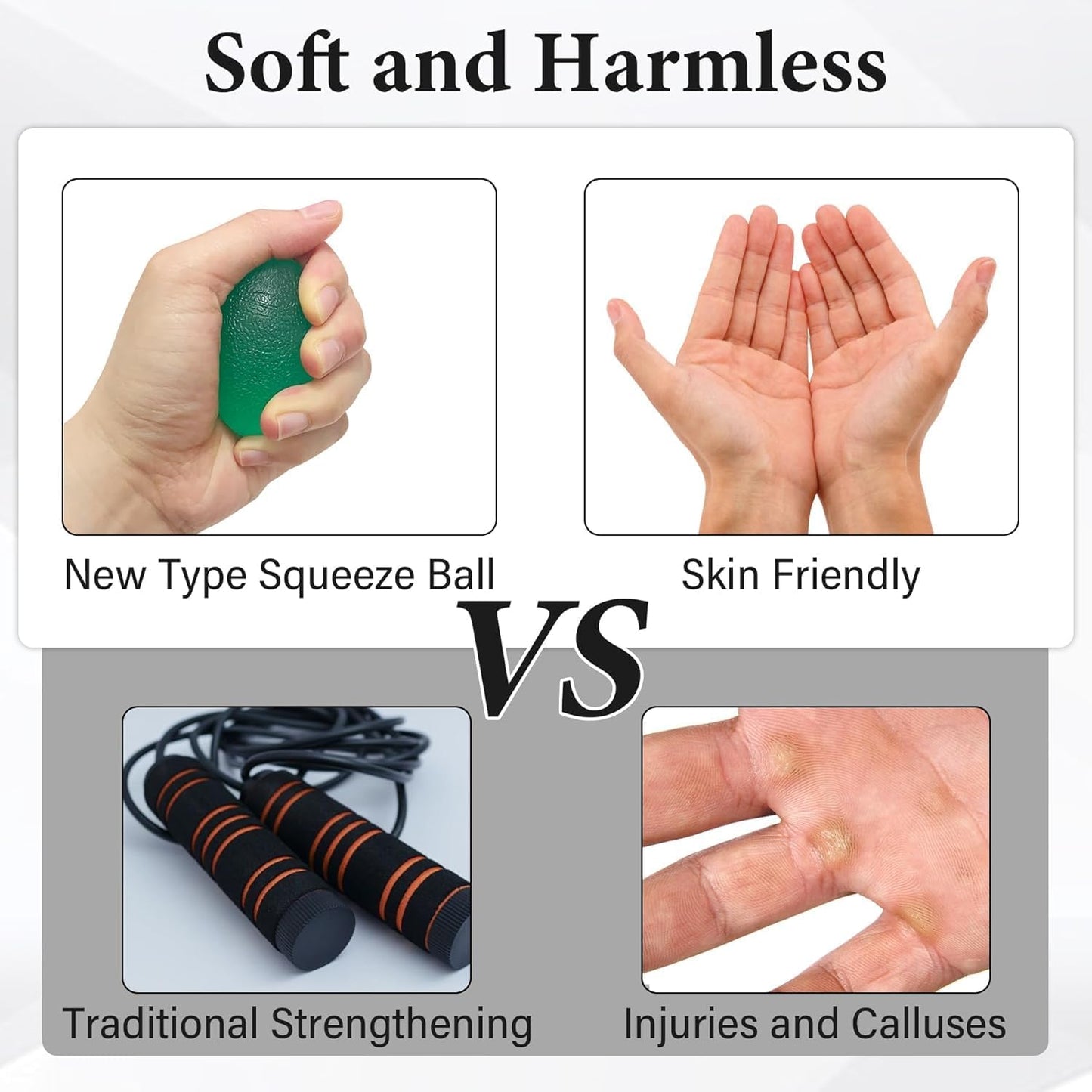Stress Balls for Adult, Resistance Levels Hand Exercisers for Strength, Hand Strengthening Devices,Squeeze Balls for Hand Therapy,Exercise Squeeze Squishy Wrist Ball, Grip Strength Trainer