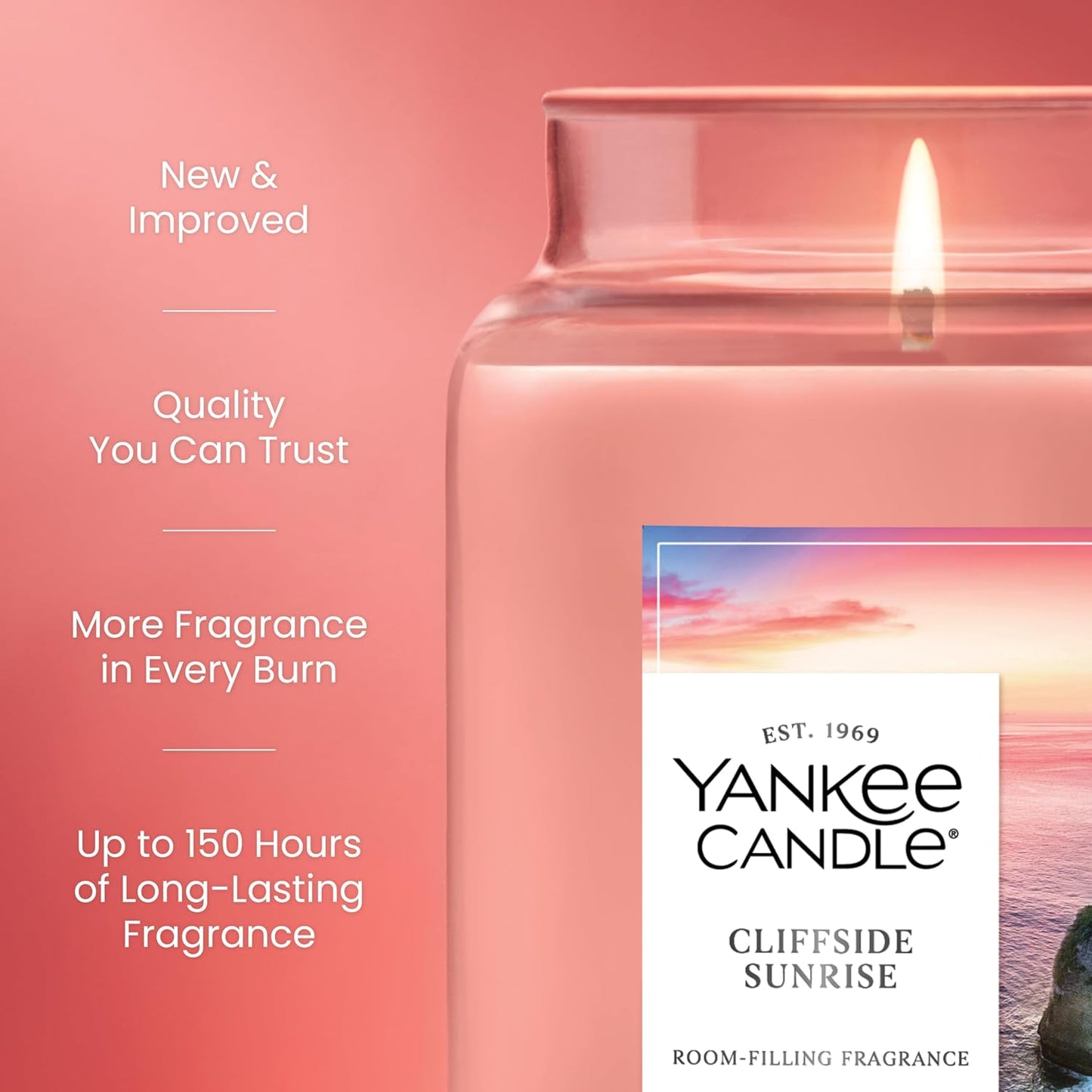 Yankee Candle Sage & Citrus Scented Candle, 22oz Large Jar
