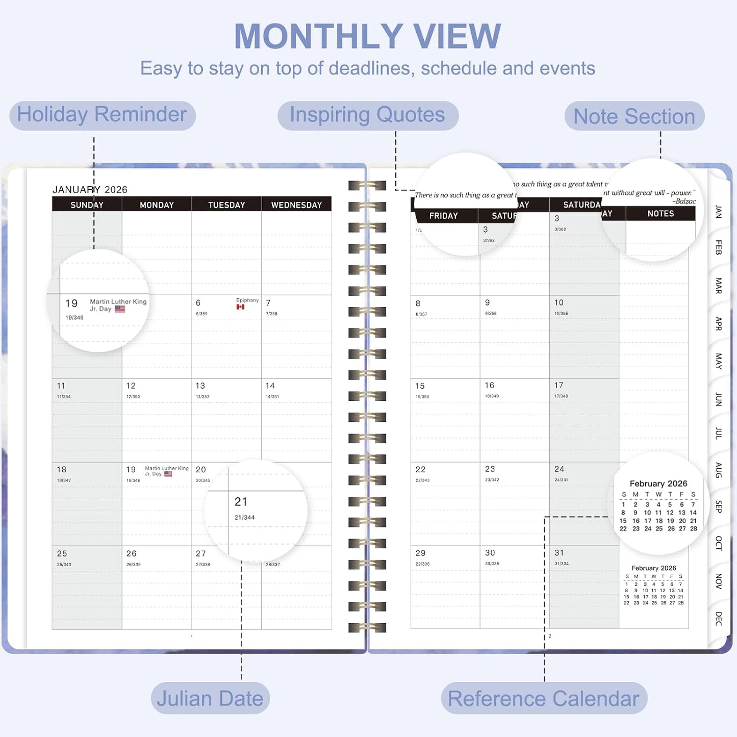 Weekly To Do List Notepad, 52 Sheets, Undated Weekly Planner, Letter Size | 8.5"x11", 100GSM, Thick Paper, Twin-Wire Spiral Bound, Tear Off Desk Pad, For Women & Man, Home School & Office Work