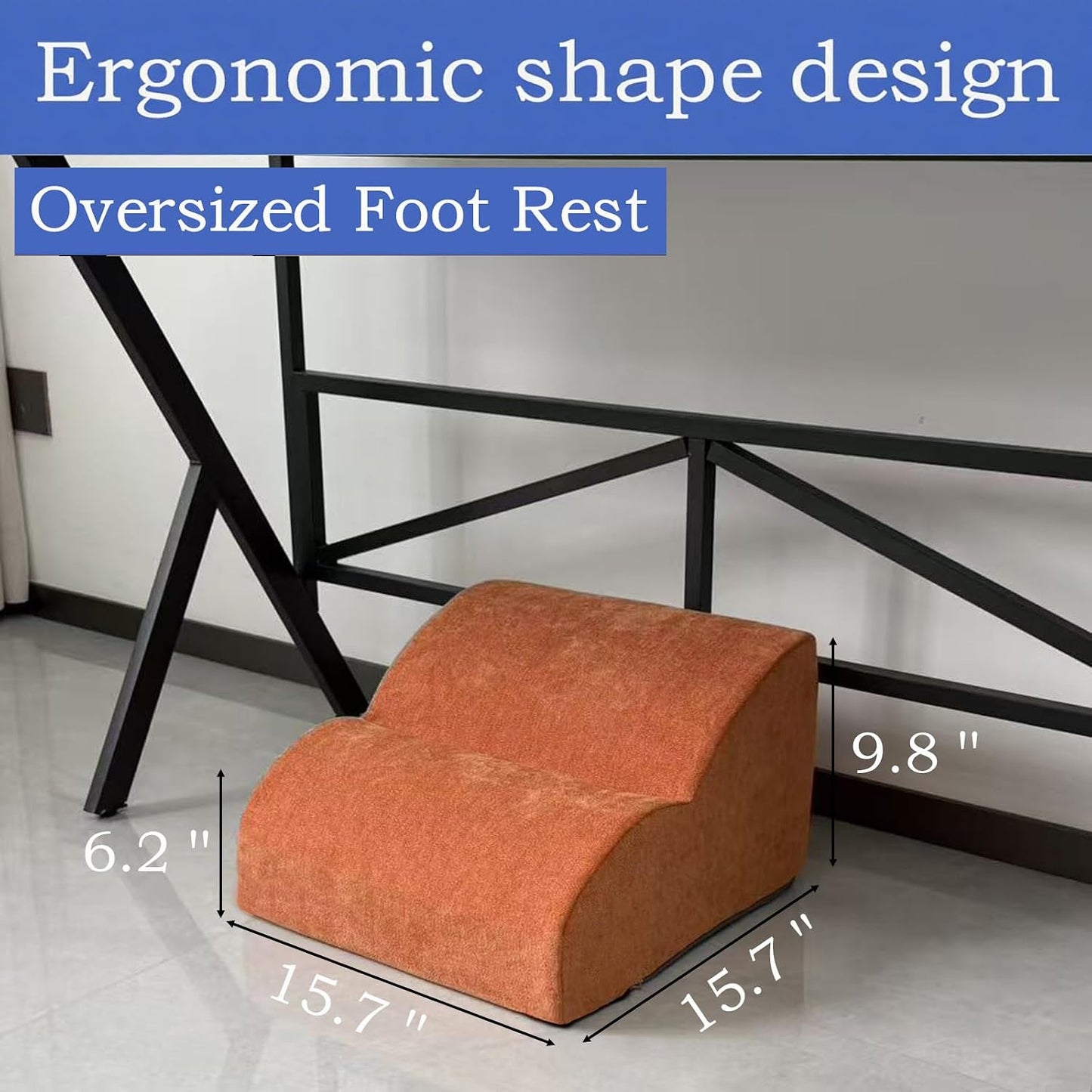 Foot Rest for Under Desk at Work.Multifunctional 3-Tier Foot Stool,with Washable Footrest.for Under Desk,Office Chair Gaming Chair & Sofa,Leg Elevation Pillow,Supports Posture -Dark Grey