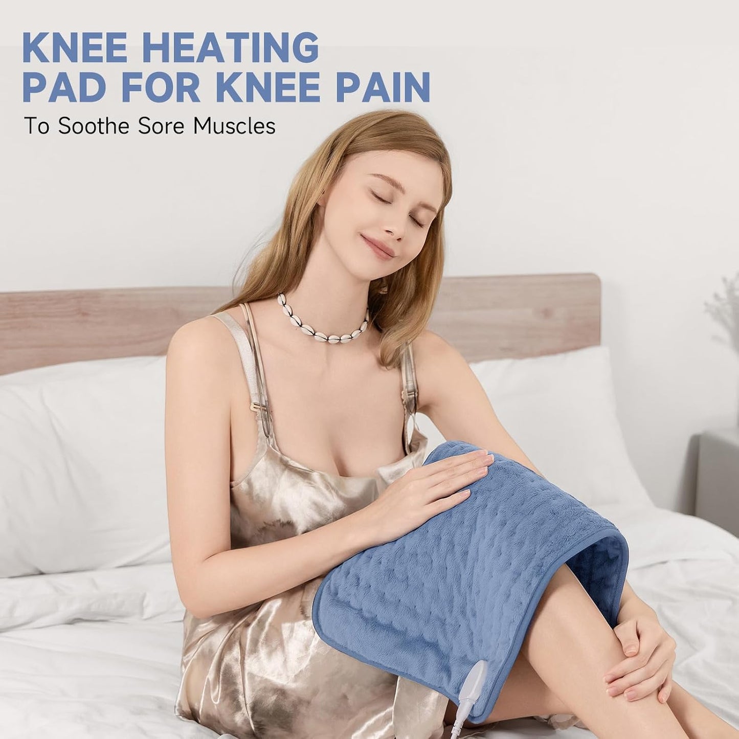 Heating Pad for Back, Neck, and Shoulder Pain Relief, Electric Heat Pad with 6 Heat Levels, Moist Heat Option, Auto Shut-Off, Birthday Christmas Gifts for Women Men Mom Dad Grandma, Gifts for her