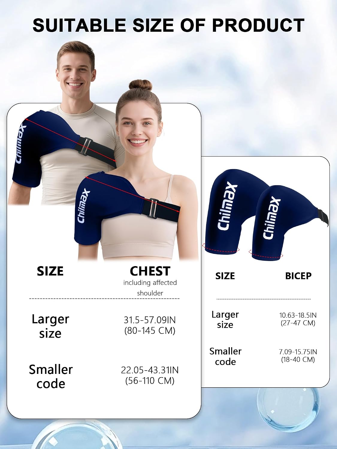 Shoulder Ice Pack Wrap for Rotator Cuff Cold Therapy Brace