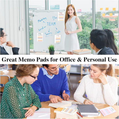 4 Pack to Do List Notepad, 4x6 Daily to Do List Sticky Notes