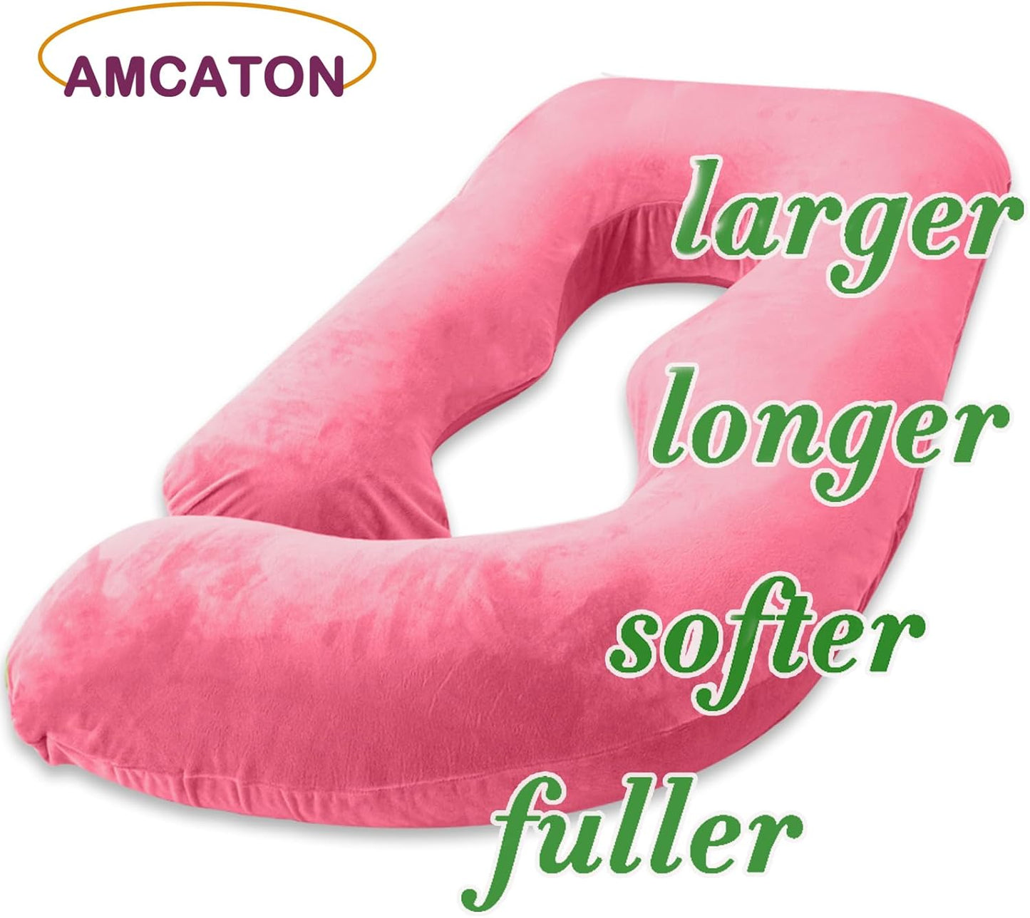 60 Inch Pregnancy Pillow for Sleeping, Extra Large U Shaped Body Pillow, Maternity Pillow for Pregnant Women with Velvet Cover (Dark Grey)