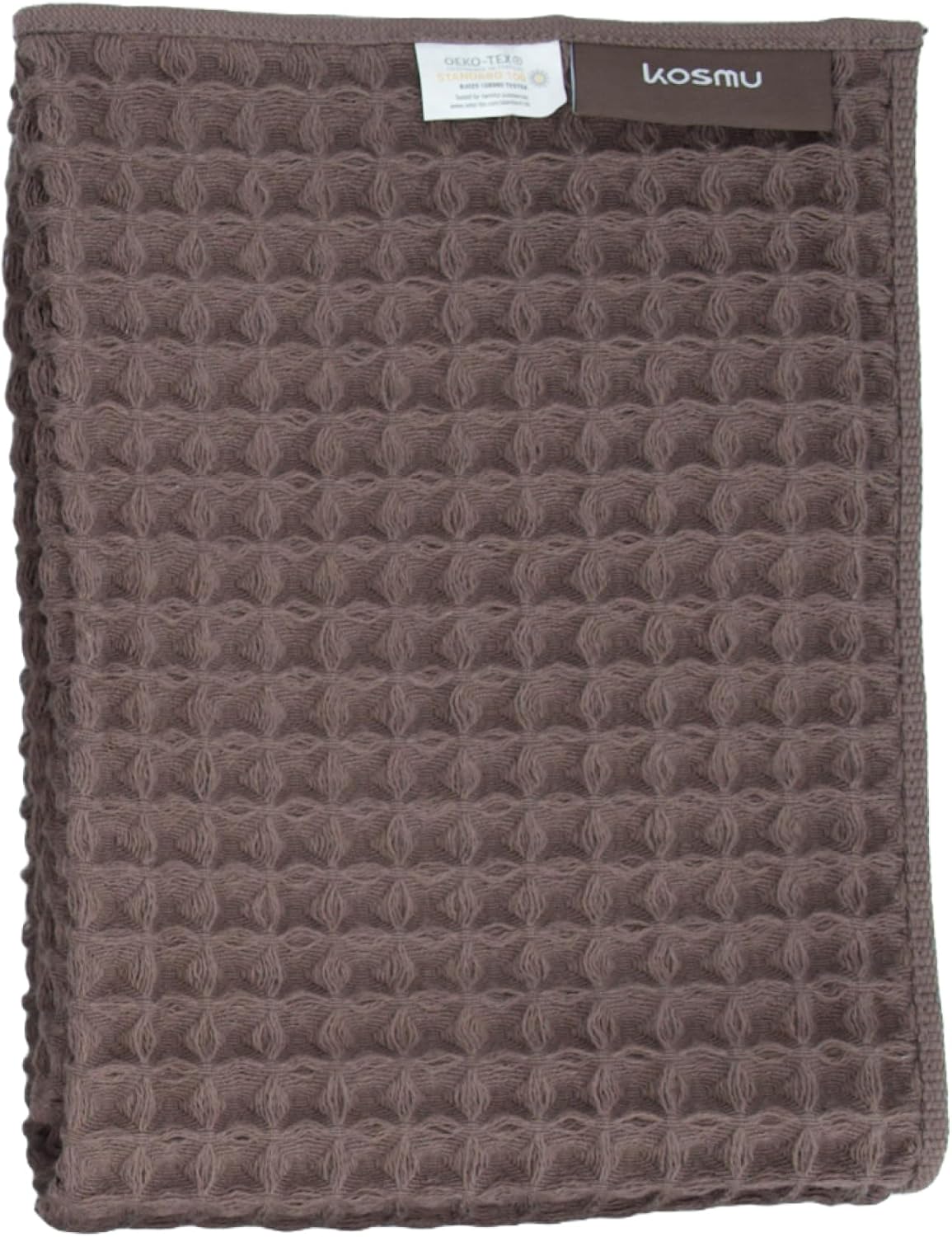 Luxury Organic Japanese Cotton Hair Drying Waffle Towel Wrap for Women | Absorbent, Quick-Dry Head Turban for Shower, Sauna, Spa | Extra Large for Long, Curly, Straight Hair With Button (White, 1 Pc)