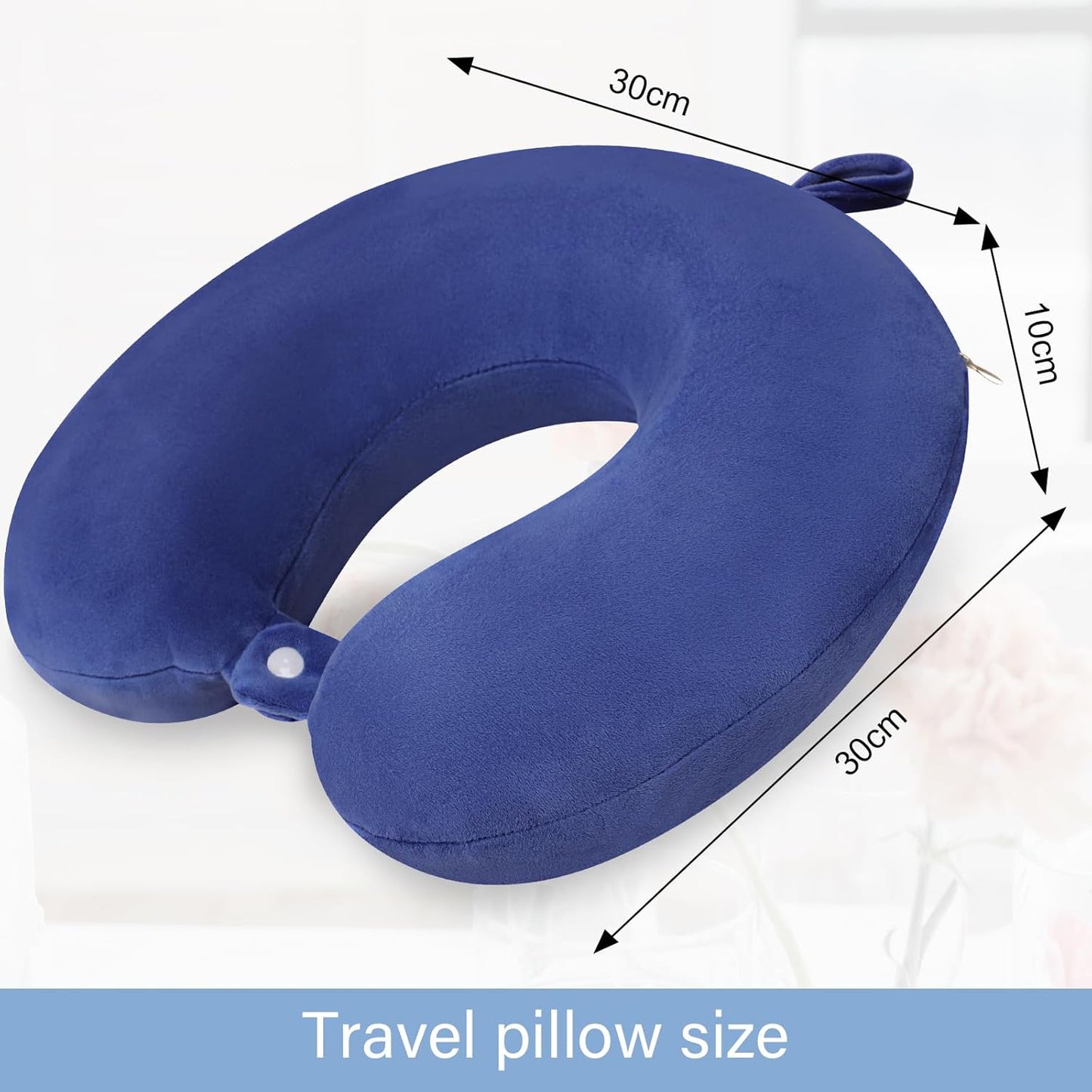 Neck Pillows for Sleeping Travel Pink Travel Pillow Comfortable U Shape Memory Foam Pillows Neck and Head Support Portable Travel Neck Pillow Suitable for Planes, Trains, Self-Driving Cars
