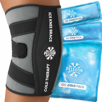 Knee Ice Pack Wrap (1 Pack) - Adjustable Ice Pack for Knees Surgery, Replacement, Arthritis Pain, ACL, Sports Injuries, Post Surgery, for Long Duration - 1 Pack