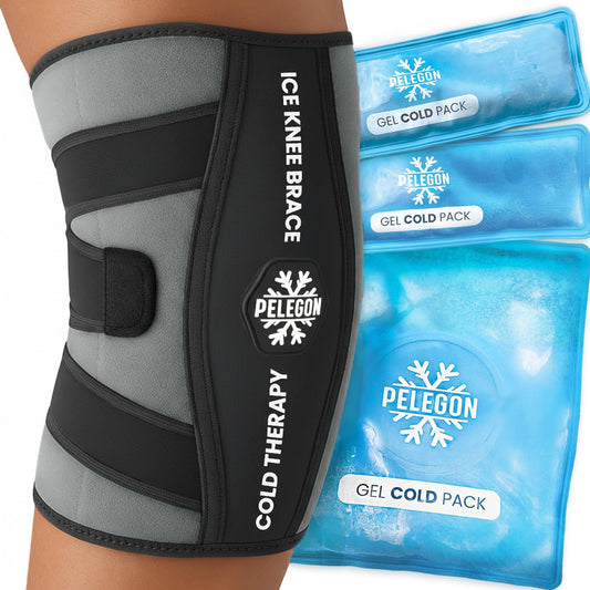Knee Ice Pack Wrap (1 Pack) - Adjustable Ice Pack for Knees Surgery, Replacement, Arthritis Pain, ACL, Sports Injuries, Post Surgery, for Long Duration - 1 Pack