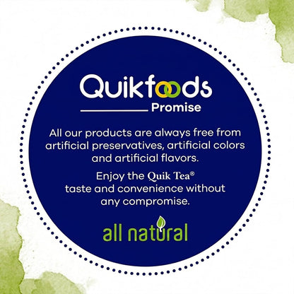 QuikTea Instant Masala Chai Tea Latte, 20 Single-Serve Sachets, Artisanal Indian Chai Latte Mix, Just Add Hot Water, Low Caffeine, Non-GMO, Gluten Free.