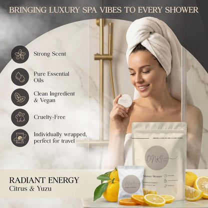 Lavender Chamomile Shower Steamers Aromatherapy 6 Pack – Lavender Shower Steamer for Sleep, Relaxation & Calm – Chamomile Spa Shower Bombs for Women & Men, Individually Wrapped