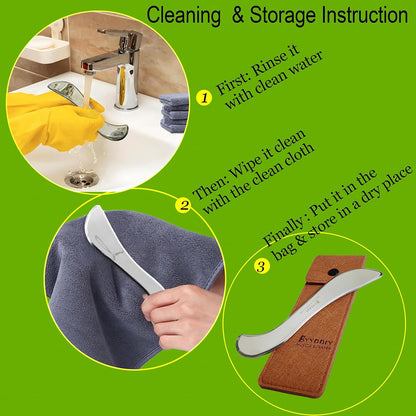 BYYDDIY-Non-Magnetic 304 Stainless Steel Gua Sha Muscle Scraper Tool for Scar Tissue,Muscle Scraping Tool for Massage Scraper,IASTM Tools for Physical Therapy, Soft Tissue Massage