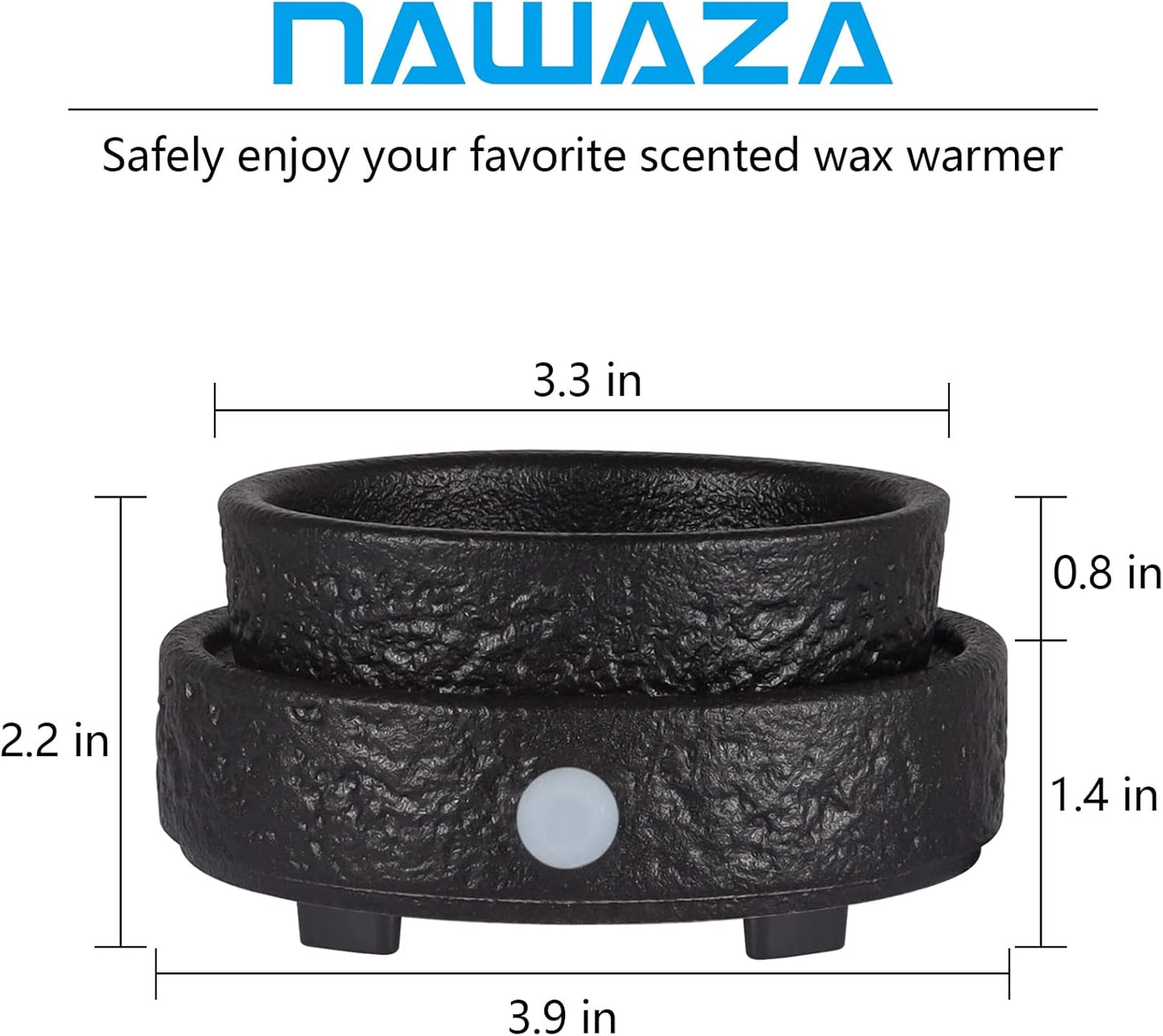 nawaza Ceramic Wax Melt Warmer Fragrance, 3 in1 Electric Candle Wax Warmer, Scented Wax Melt Wax Cubes Melter Fragrance Warmer for Home,Office, Birthday Gifts for Women Mom(White-01)