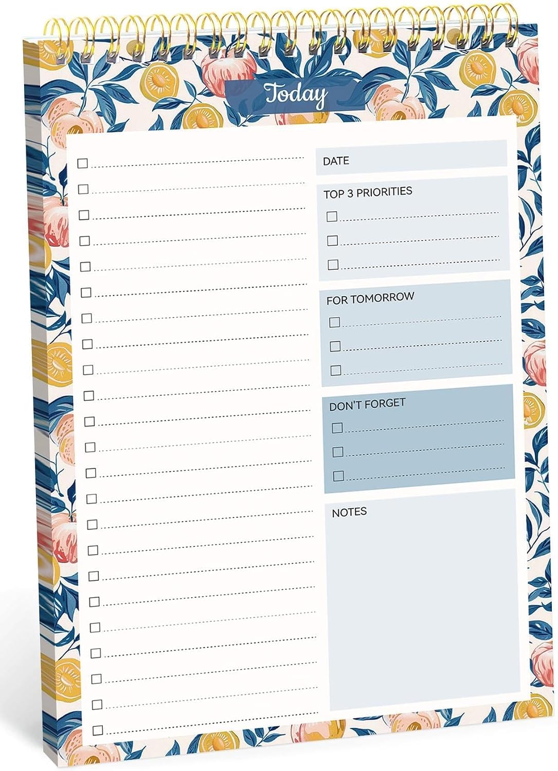 Taja To Do List Notepad - To Do List Notebook for Work with 52 Sheets, 9.8" x 6.5", Undated Daily Planner Perfect for Daily Tasks and Goal Setting, Notepad Suitable for Office, Home & School - Violet Dream