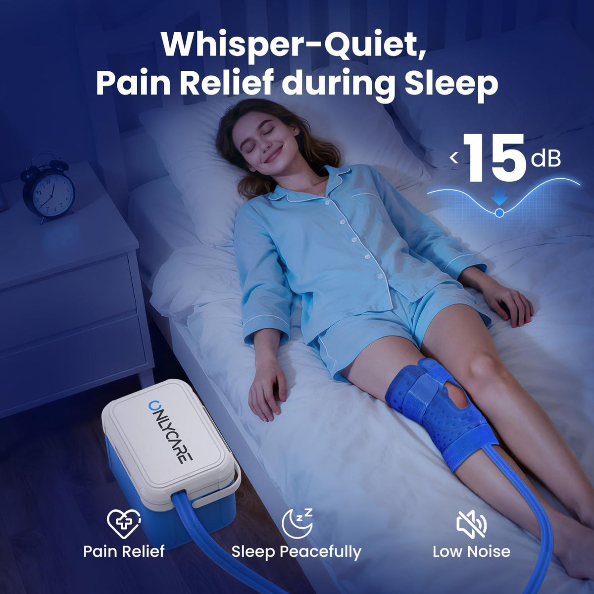 ONLYCARE Ice Machine for Knee After Surgery, Portable Cold Therapy Machine