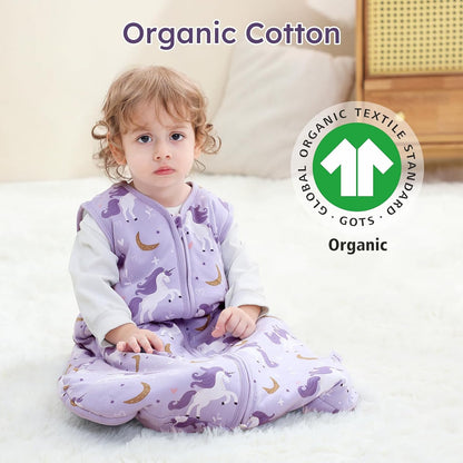 Yoofoss Baby Sleep Sack Baby Wearable Blanket 100% Cotton 2-Way Zipper Toddler Sleeping Sack