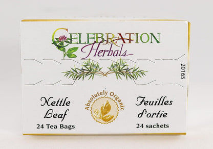 Celebration Herbals Organic Nettle Leaf Tea Caffeine Free, Feuilles D'ortie -- 24 Herbal Tea Bags