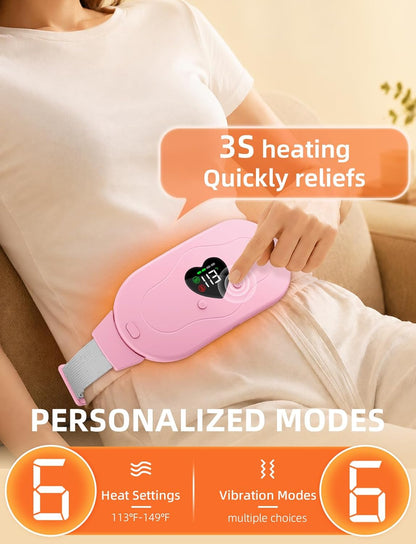 Glyduny Portable Heart Heating Pads, Electric Cordless Heat Pad