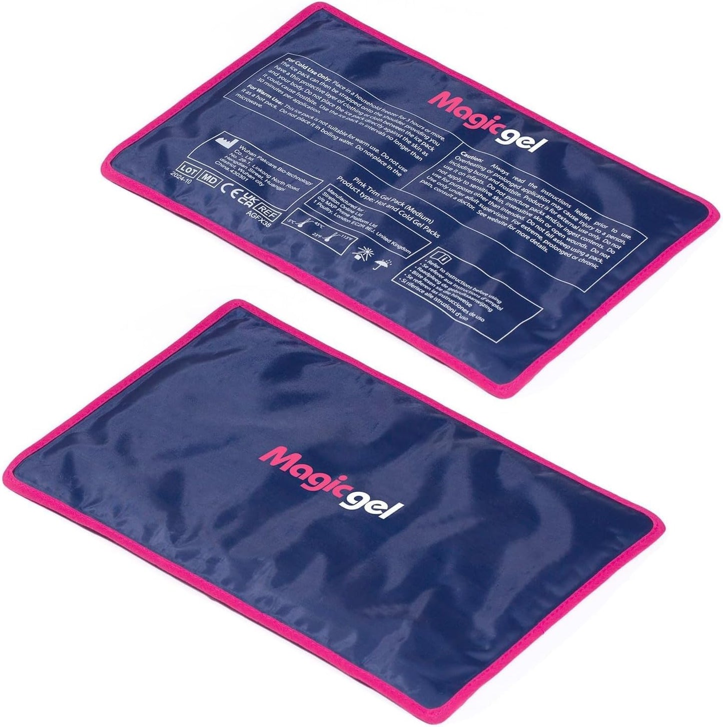 Magic Gel Ice Packs for Injuries Reusable (3 Pieces) | Flexible Wrap Around Gel Ice Pack Knees, Back, Shoulders, Arms and Legs (11" x 5.5") | Hot and Cold Compress Cold Packs for Injuries