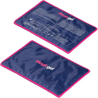 Magic Gel Ice Packs for Injuries Reusable (3 Pieces) | Flexible Wrap Around Gel Ice Pack Knees, Back, Shoulders, Arms and Legs (11" x 5.5") | Hot and Cold Compress Cold Packs for Injuries