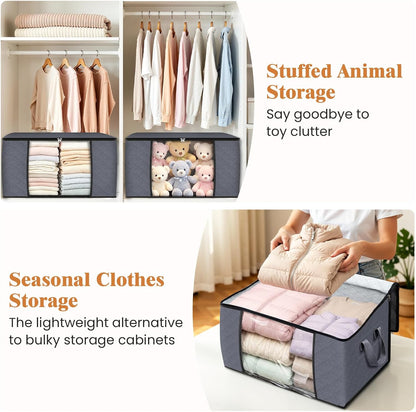 Fab totes Storage Bags for Clothes Blanket Storage Bins with Lids